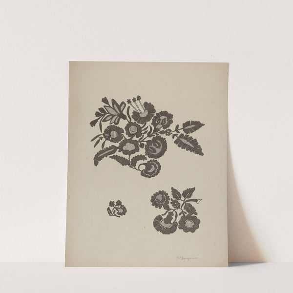 Embroidered Flower Motif by Carl Buergerniss