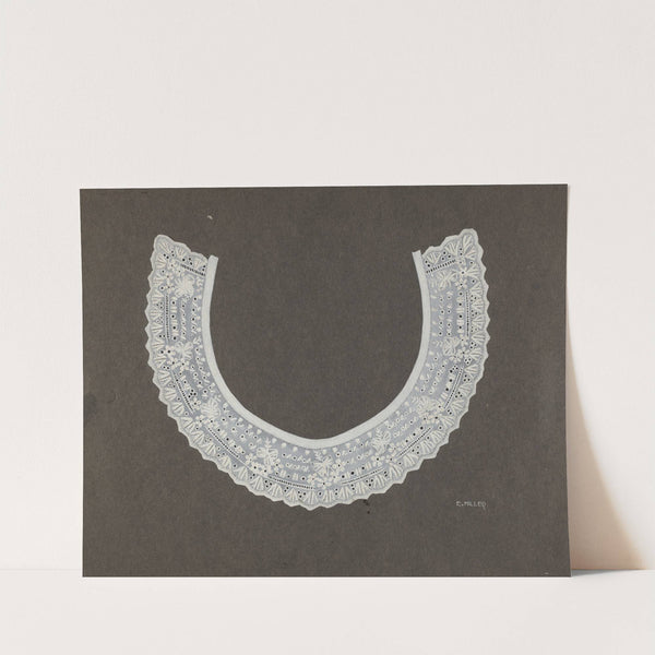 Embroidered Linen Collar by Edith Miller