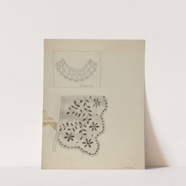 Embroidered Linen Collar by Grace Halpin
