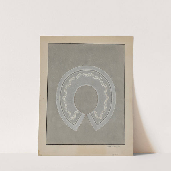 Embroidered Linen Collar by Marie Famularo