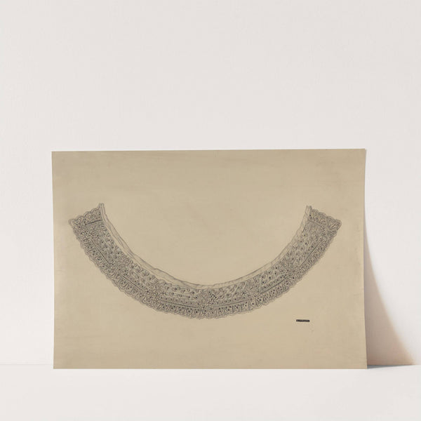Embroidered Linen Collar by Edith Miller