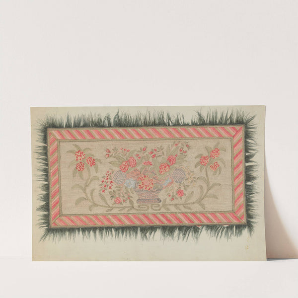 Embroidered Rug (c. 1937) by Dorothy Lacey