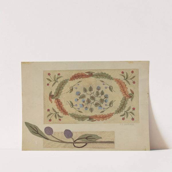 Embroidered Rug by Jules Lefevere