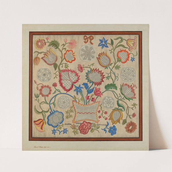 Embroidered Sampler by Vincent P. Rosel