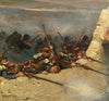Embusqués Derrière Un Mur. Fantassins De La Ligne; A Fragment From The Panorama Of The Battle Of Champigny