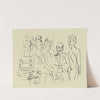 Emil Nolde, Ada Nolde, Erich Heckel und Ernst Ludwig Kirchner bei der Vorbereitung eines Holzschnittes (1937) by Ernst Ludwig Kirchner