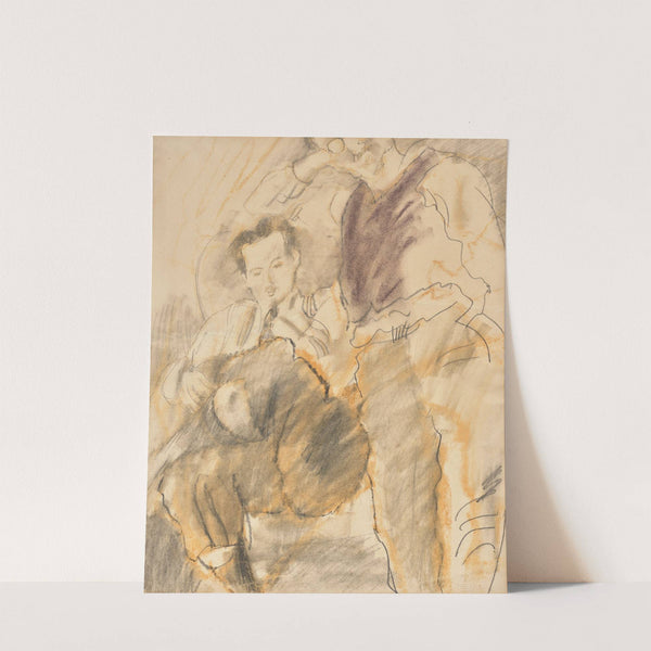 Emile Ganso et un ami (1928) by Jules Pascin