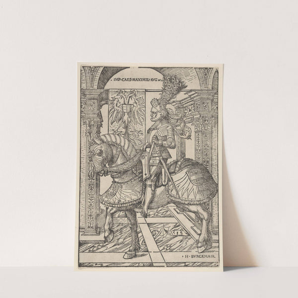 Emperor Maximilian I on Horseback (1518) by Hans Burgkmair The Elder
