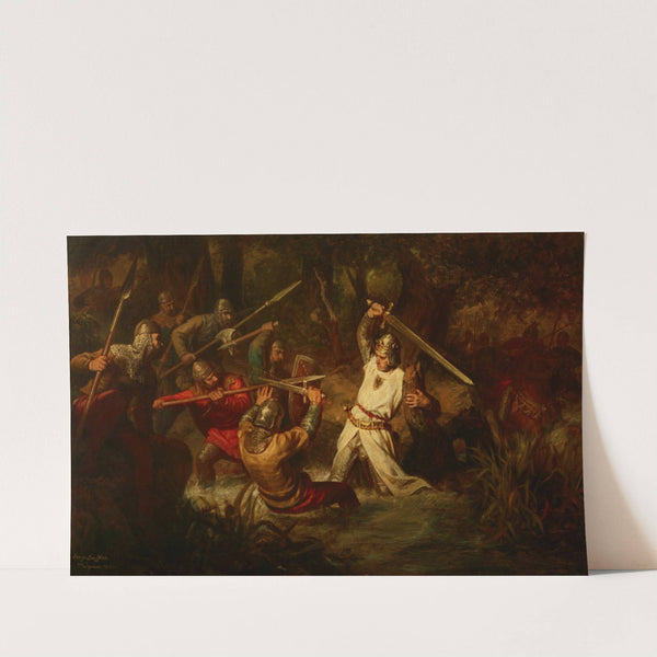 Emperor Rudolf I in the Battle of Marchfeld by Leopold Loeffler