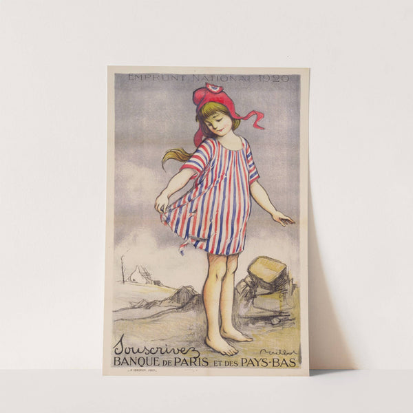 Emprunt National 1920. Souscrivez. Banque de Paris et des Pays-Bas by Francisque Poulbot