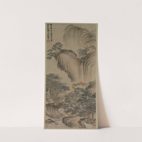 Empty Arbor and Rapid Waterfall (1468) by Zhang Ning