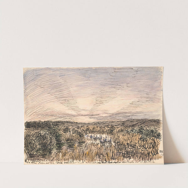 En Aften Solen gik saa velsignet ned.. by Fritz Syberg