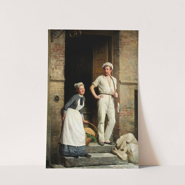 En Bager, der kjøler sig by Carl Bloch