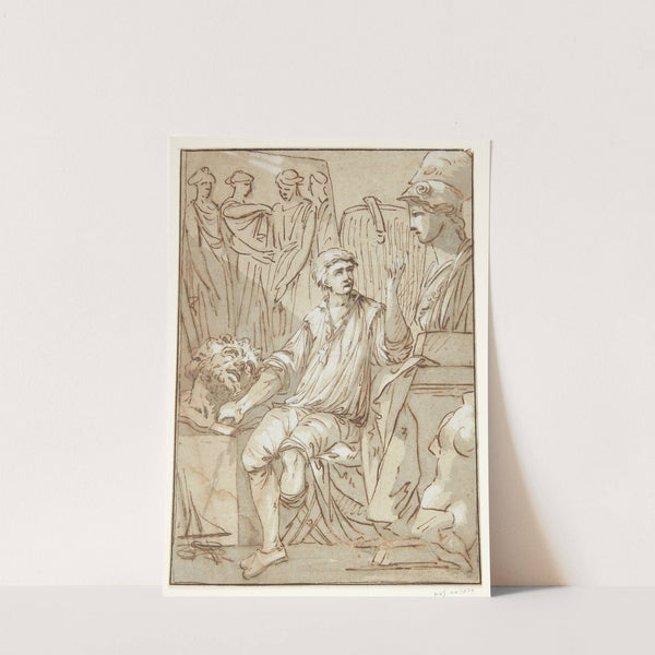 En billedhugger i sit værksted by François Perrier