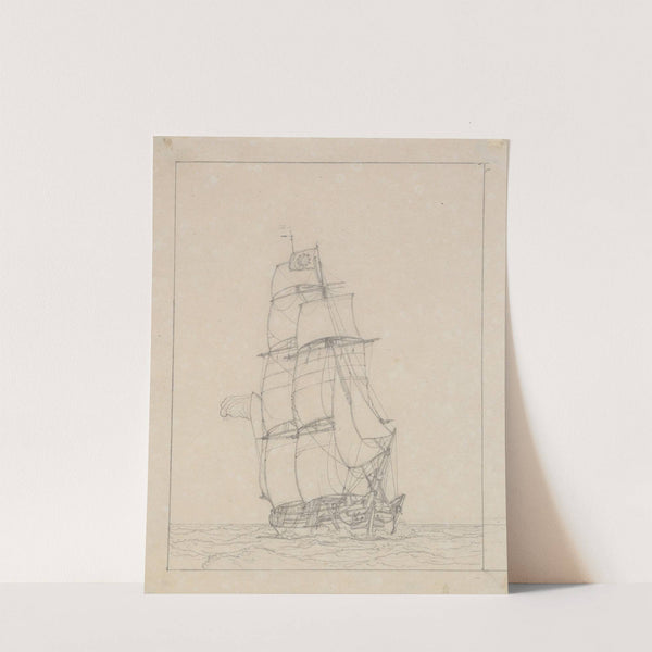 En brig by Christoffer Wilhelm Eckersberg