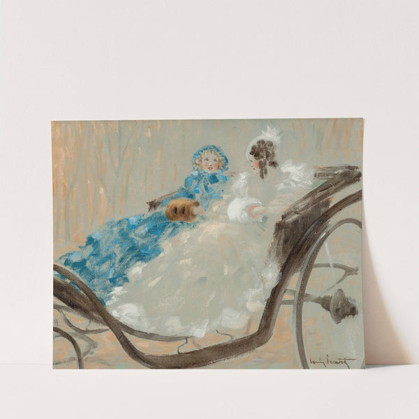En calèche (à Versailles) by Louis Icart
