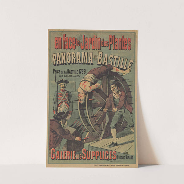 En face le jardin des Plantes, Panorama de la Bastille (1889) by Imp. Grandrémy et hénon