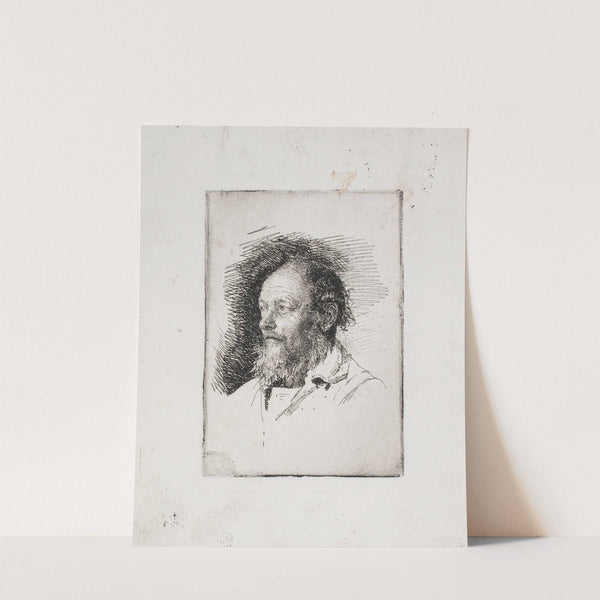 En gammel fisker Brystbillede by Carl Bloch