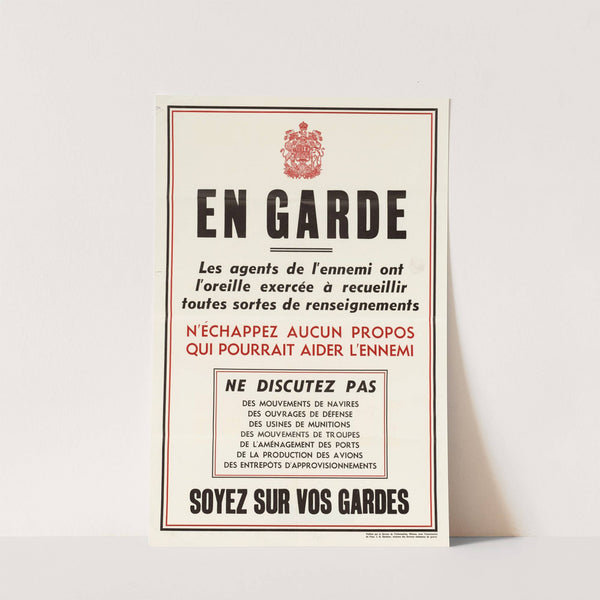 En Garde by Anonymous