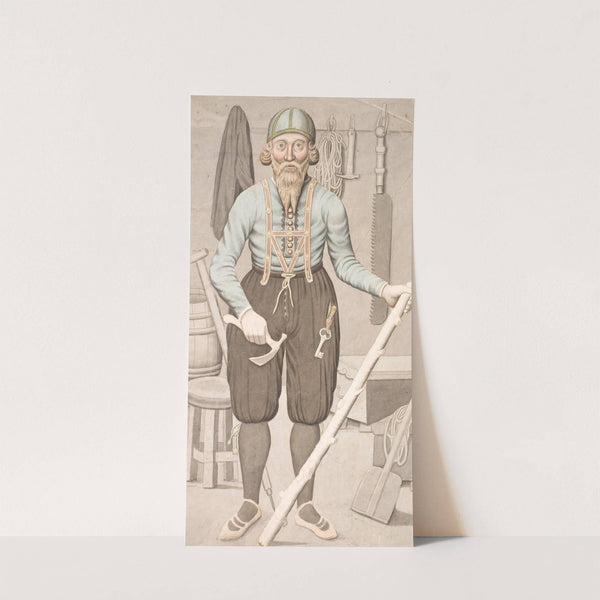 En Islandsk Bonde i gammeldags Dragt by Olavius