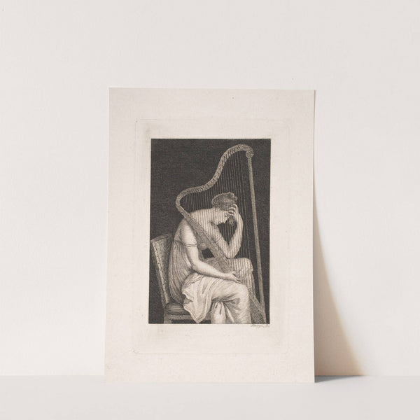 En Kvinde med Harpe by Oluf Olufsen Bagge