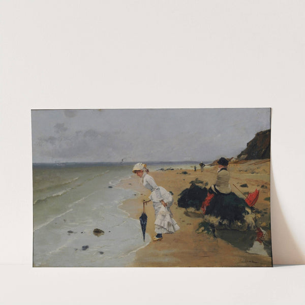 En la playa (19th century) by Ernest-Ange Duez