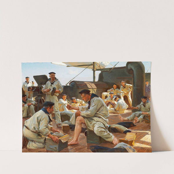 En lappedag ombord (1899) by Erik Henningsen