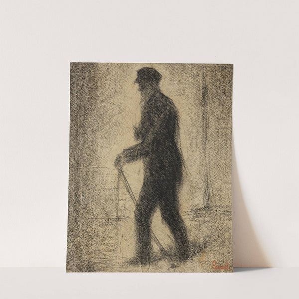 En marche (circa 1882) by Georges Seurat