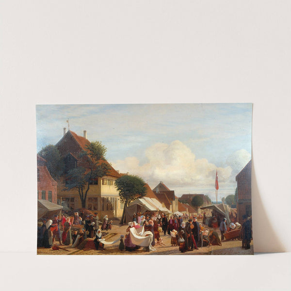 En markedsdag i Fredericia by Hans Jørgen Hammer