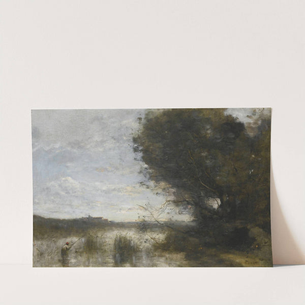 En plein marais by Jean-Baptiste-Camille Corot