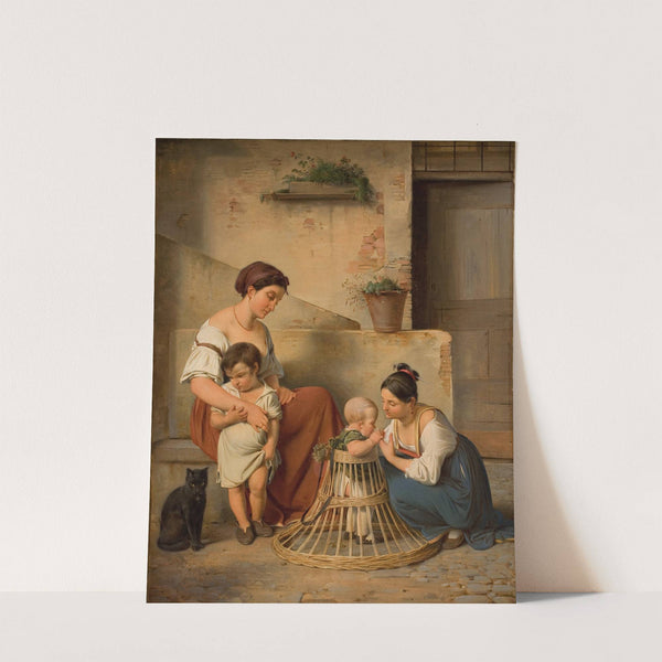 En romersk gadescene by Albert Küchler