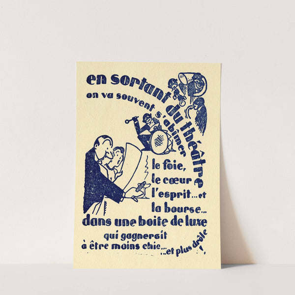 En sortant du théâtre