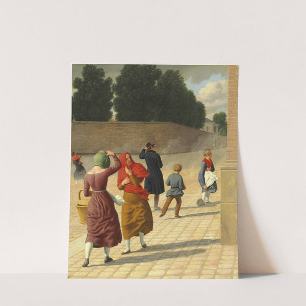 En Storm (1845) by Christoffer Wilhelm Eckersberg