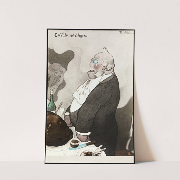 En Taler ved Stegen (1908) by Theodor Kittelsen