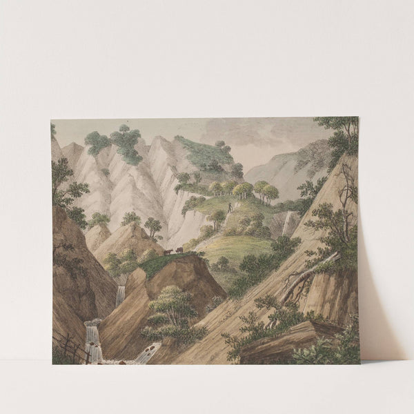 En udsigt af Møns kridtbjerge (1802 – 1803) by Søren L. Lange