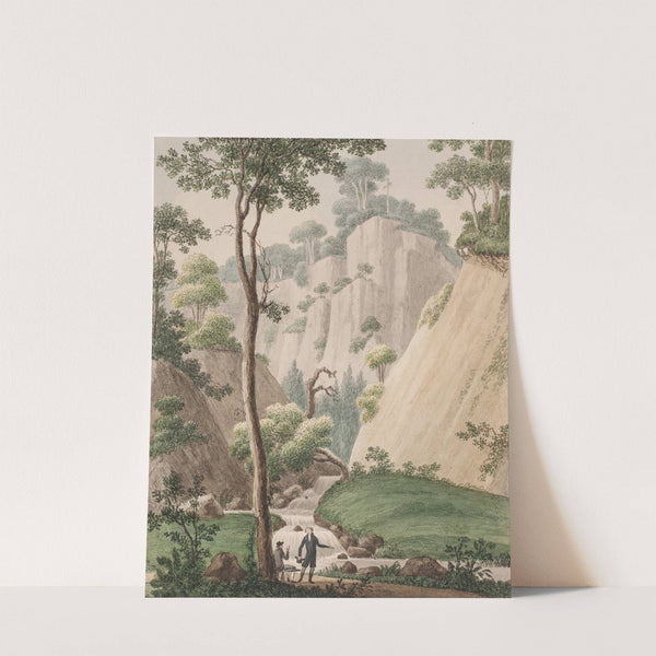 En udsigt ved Liselund på Møen (1805) by Søren L. Lange