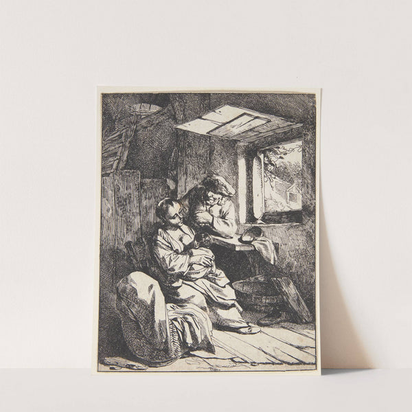 En ung mor med sit barn by Cornelis Pietersz. Bega