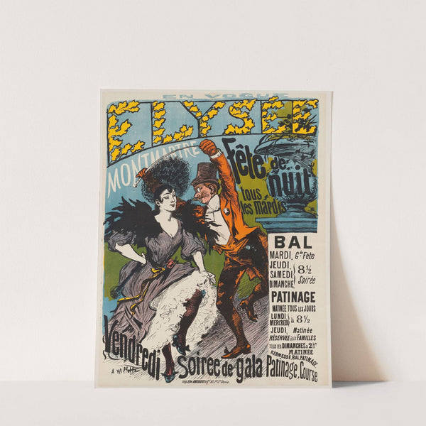 En Vogue Elysee Montmartre (1891) by Adolphe Léon Willette