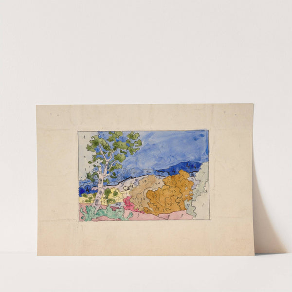 Enamel study with colour numbering by Félix Bracquemond