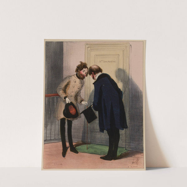 Enchanté M’sieu de l’honneur de vous voir by Paul Gavarni