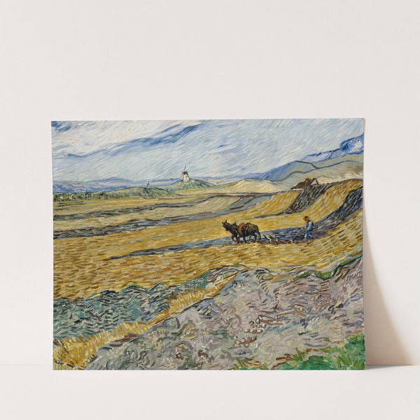 Enclosed Field with Ploughman (1889) by Vincent van Gogh