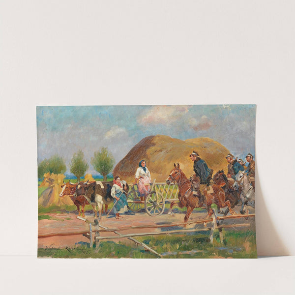 Encounter on the Village Road by Wojciech Kossak