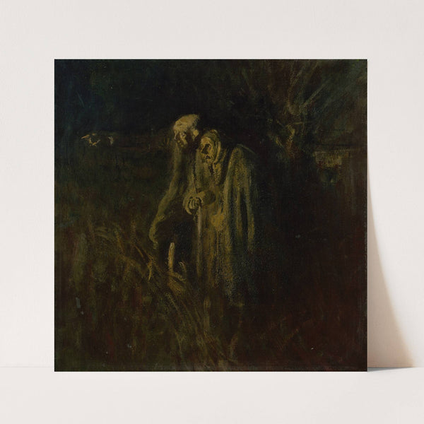 End of Life. Elderly Couple at Night (1895–1900) by Ladislav Mednyánszky