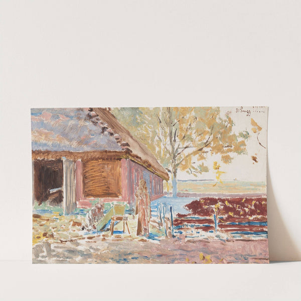 End of the century - 31 December 1899, landscape with a coffin by Jacek Malczewski