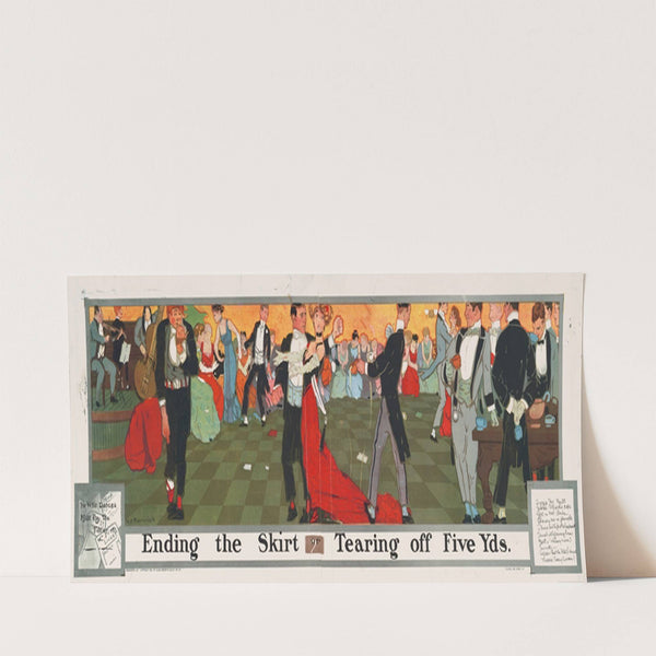 Ending the skirt or tearing off five yds, he who dances must pay the fiddler etc. (1910) by Howard Crosby Renwick