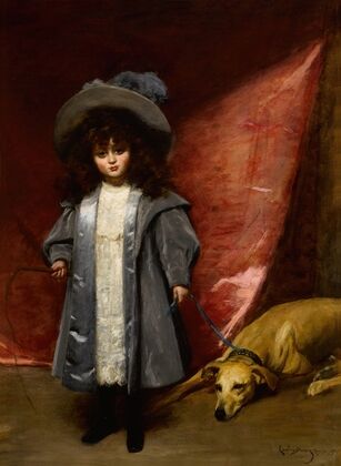 Enfant avec chien