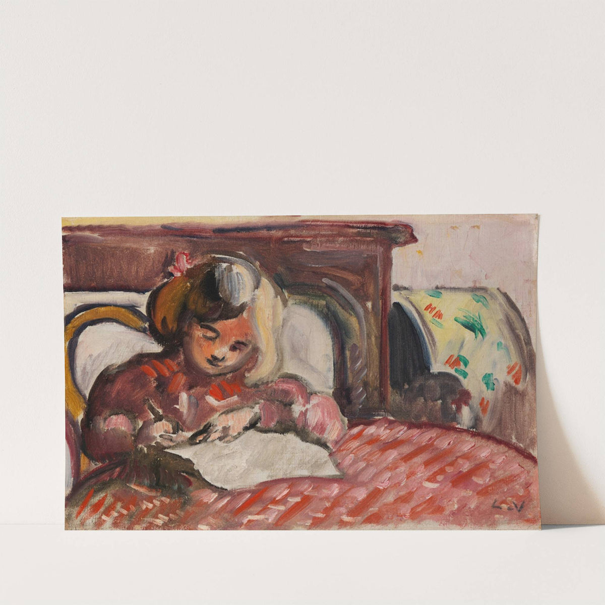 Enfant écrivant (1914) by Louis Valtat