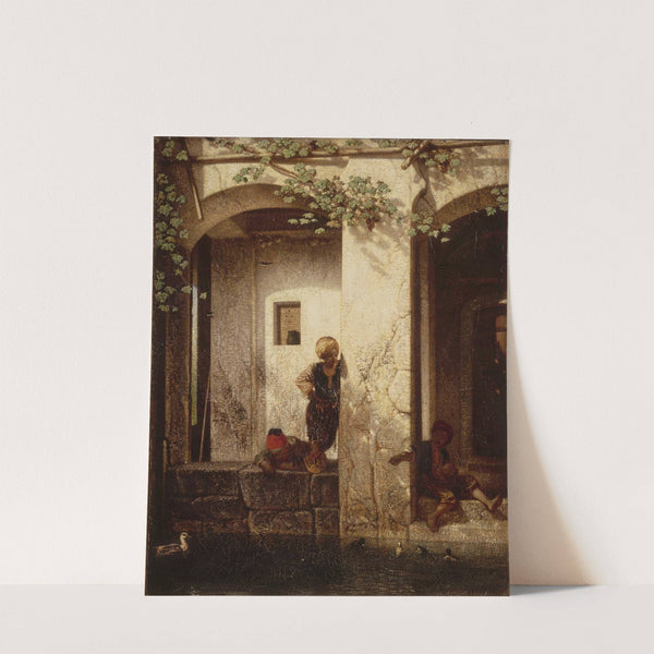 Enfants turcs auprès d’une fontaine (1846) by Alexandre-Gabriel Decamps