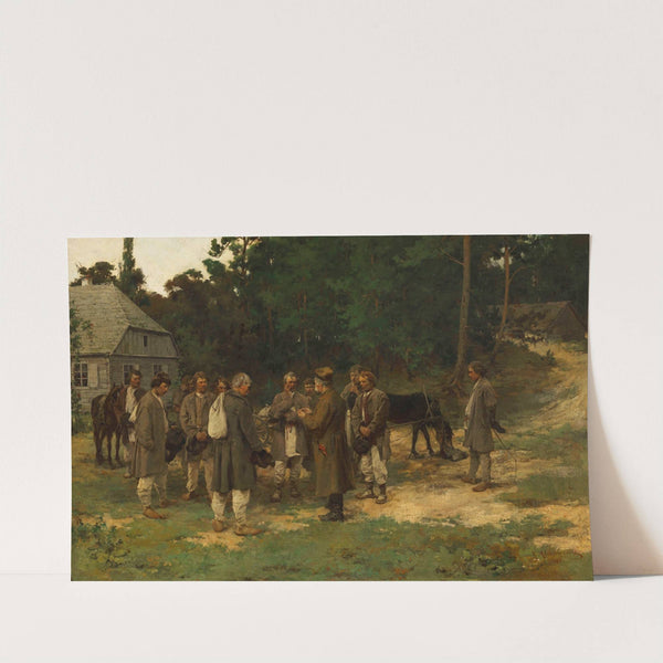 Engaging workers (1893) by Kazimierz Alchimowicz