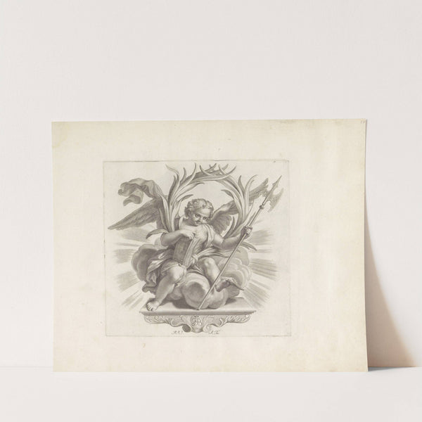 Engel met boek en hellebaard (1673-1743) by Robert van Audenaerde